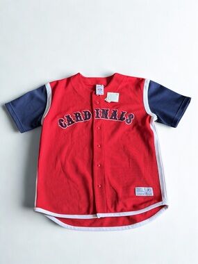 Genuine Merchandise Red and Navy Cardinals Baseball Jersey size M